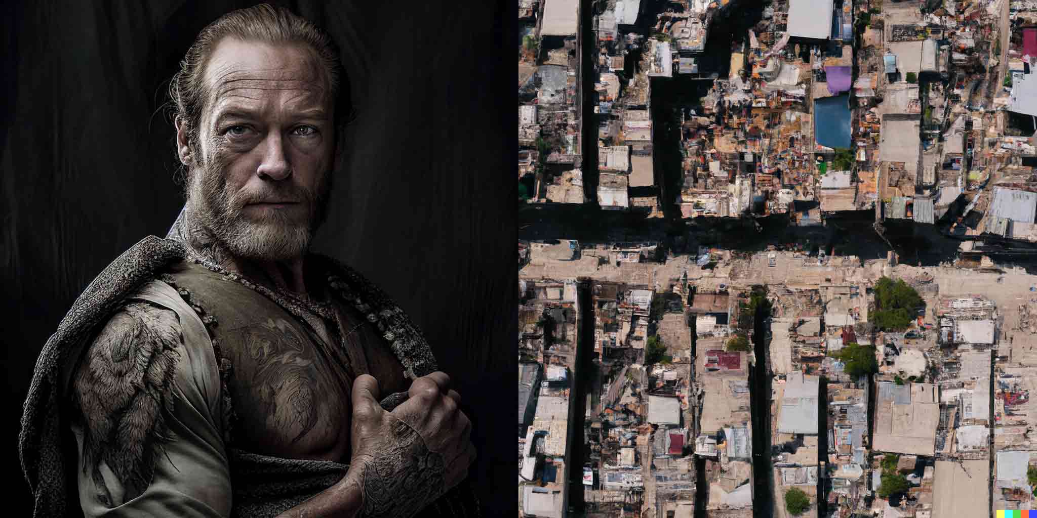 an image of Jorah Mormont and a war